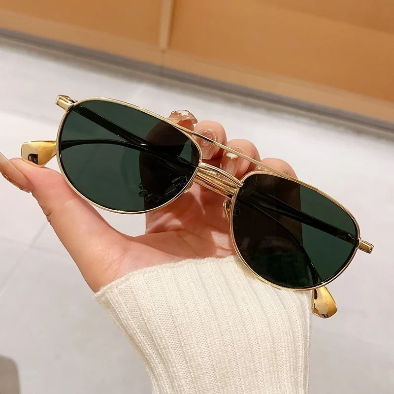 Trendy Popular Metal Pilot Sun Glasses Women Men Outdoor Luxury Designer Shades Summer Traveling Drive Sunglass Male UV400 - Image 4