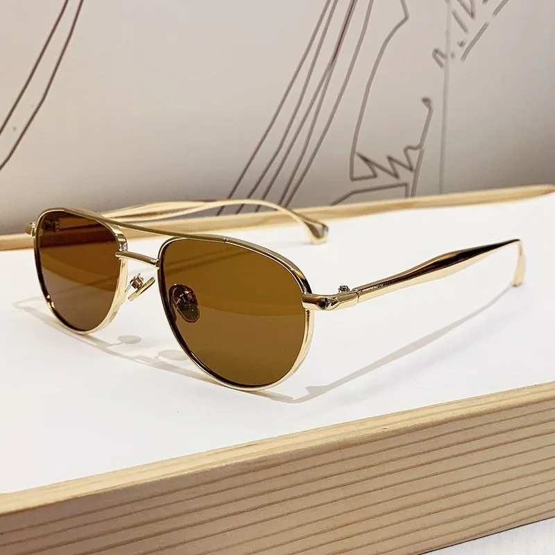 Trendy Popular Metal Pilot Sun Glasses Women Men Outdoor Luxury Designer Shades Summer Traveling Drive Sunglass Male UV400 - Image 2