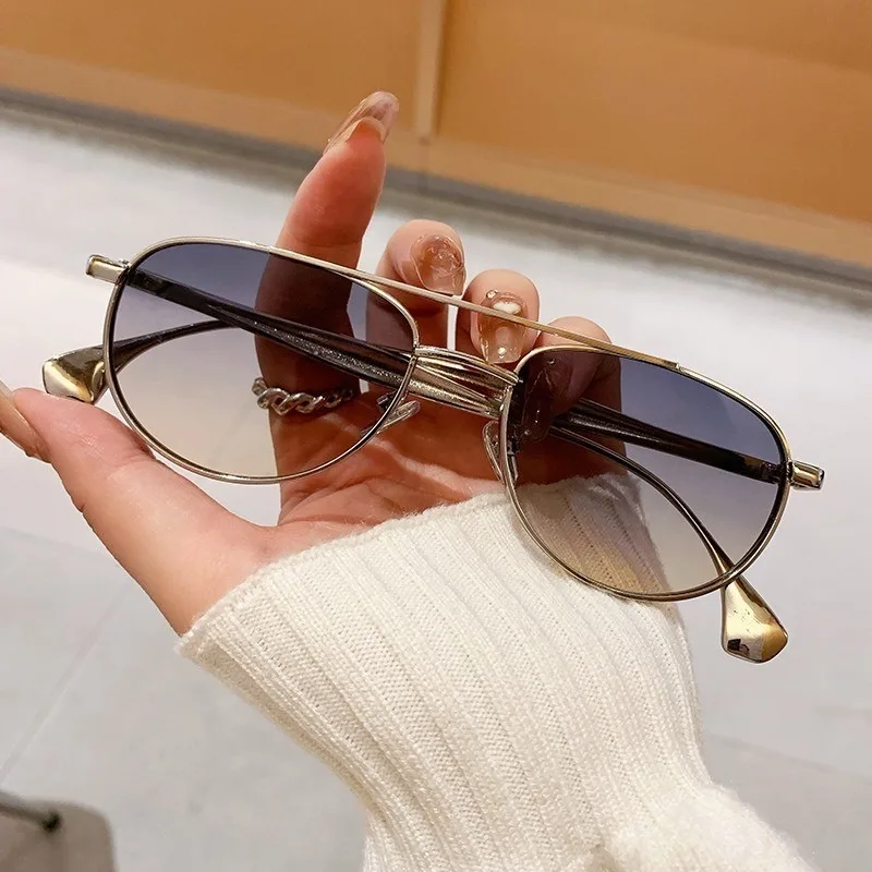 Trendy Popular Metal Pilot Sun Glasses Women Men Outdoor Luxury Designer Shades Summer Traveling Drive Sunglass Male UV400 - Image 3