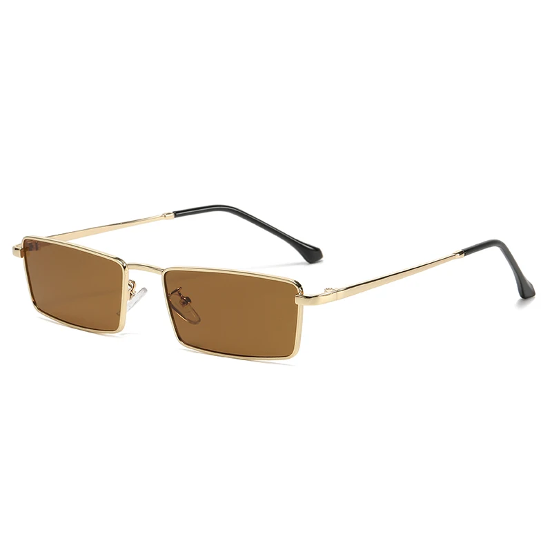 Fashion Small Frame Square Metal Sunglasses Women INS Luxury Street Photography Eyeglasses Sunshade Retro Unisex Sun Glasses - Image 6