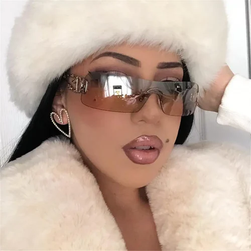 New Punk Sunglasses Women Luxury Brand Designer Sun Glasses UV400 Unisex Shades Eyewear Fashion Y2k Eyeglasses